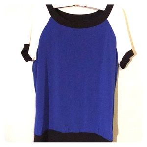 Color block business casual top